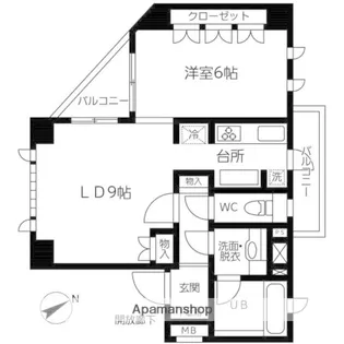 グローリオ王子神谷【2階】の間取り