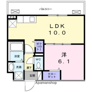 フォンテ クレラ【4階】の間取り
