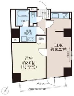 白山レジデンス【10階】の間取り