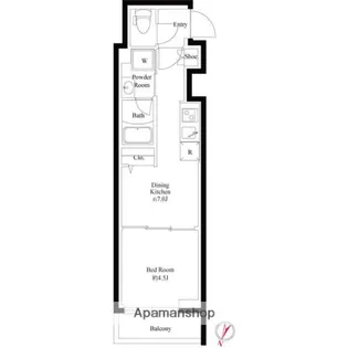 AZEST 志村三丁目Ⅱ【4階】の間取り
