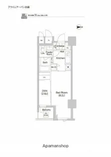 プライムアーバン池袋【12階】の間取り