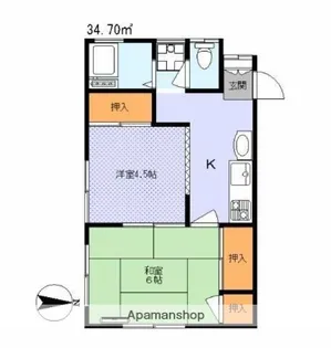 ハイム深澤A棟【2階】の間取り