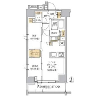 リビオメゾン東池袋【9階】の間取り