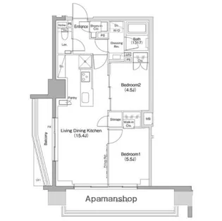 ザ・パークハビオ滝野川【6階】の間取り