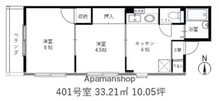 ミセレニ白山【4階】の間取り