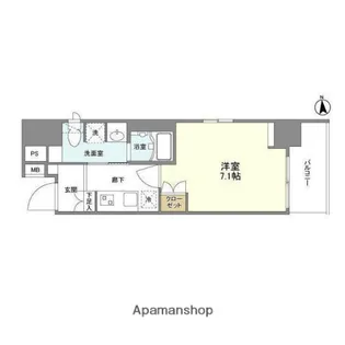 リアンシエルブルー田端【11階】の間取り