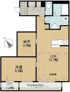 DUE WEST AZABU HOUSE【3階】の間取り