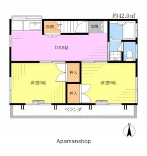 メゾン原田【2階】の間取り