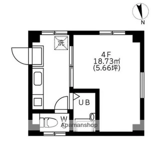 こすもす千駄木【4階】の間取り