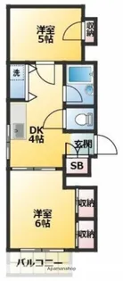 谷田貝ビル(ヤタガイビル)【3階】の間取り