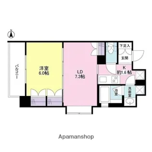 リバーレ池袋【6階】の間取り