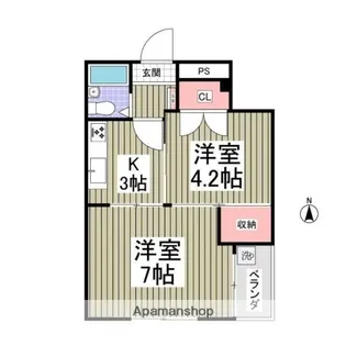 小茂根ビル【2階】の間取り
