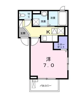 トロトワール【1階】の間取り