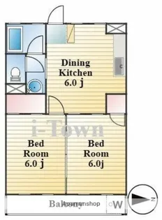 イカリハイツ【4階】の間取り