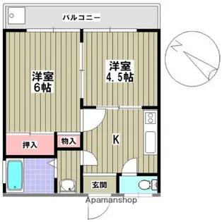 コーエイマンション【4階】の間取り