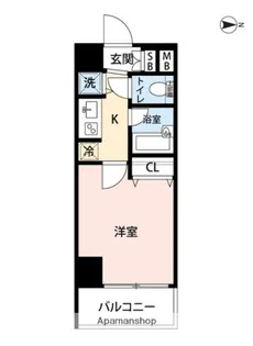 マイナビSTAYミライエ文京後楽園(シンシア後楽園)【4階】の間取り