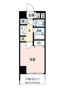 マイナビSTAYミライエ文京後楽園(シンシア後楽園)【6階】の間取り
