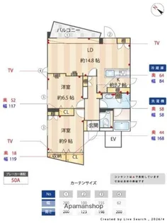 TER SOI.(テール ソワ.)【4階】の間取り