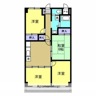 セボール【3階】の間取り