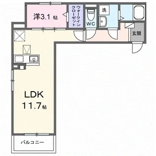 メゾン リッシュ【1階】の間取り