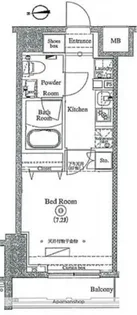 SQUARE CITY NISHIDAI AZ【4階】の間取り