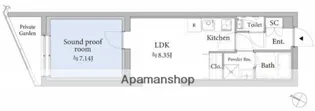 ASTILE STUDIO王子【1階】の間取り