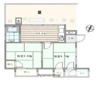 斉藤荘【1階】の間取り