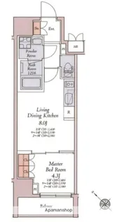HAYANO RESIDENCE 大塚【4階】の間取り