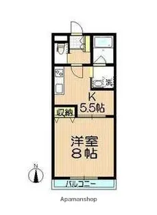 東京都北区神谷2丁目【マンション】の間取り
