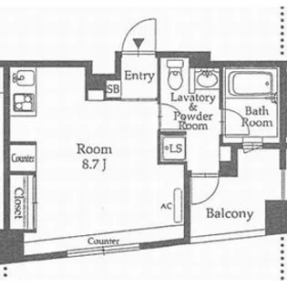 東京都文京区本駒込2丁目【マンション】の間取り