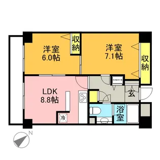 プロスペクト西巣鴨【1202号室】の間取り