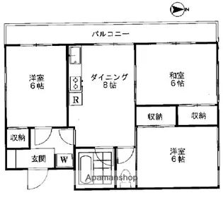 東京都板橋区板橋4丁目【マンション】の間取り