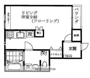 KARIN散歩【4階】の間取り