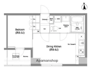 コンフォリア上野広小路【9階】の間取り