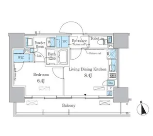 パークアクシス東陽町・親水公園【12階】の間取り