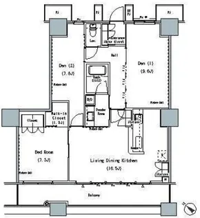 THE TOKYO TOWERS MIDTOWER【4階】の間取り