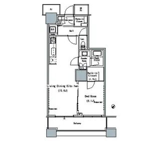 THE TOKYO TOWERS MIDTOWER【19階】の間取り