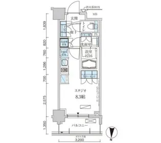 パークアクシス両国馬車通り【4階】の間取り