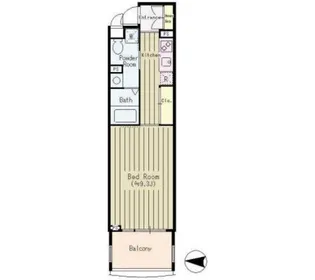 ボヌール門前仲町【7階】の間取り