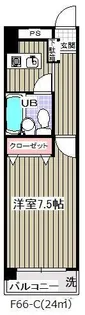 グランシャルム葛西【8階】の間取り