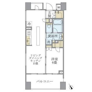 アパートメンツ三田【2階】の間取り