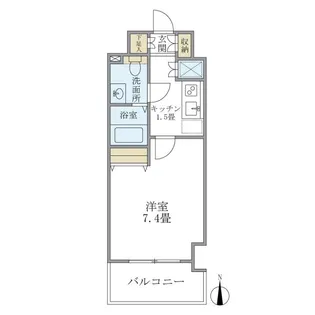 KDX吾妻橋レジデンス【4階】の間取り
