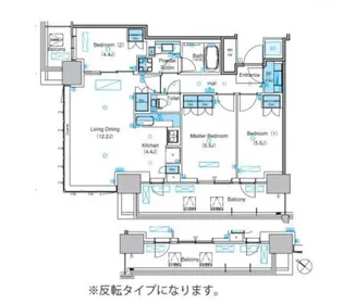 パークアクシス豊洲キャナル【19階】の間取り