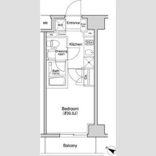 プラウドフラット森下【1階】の間取り