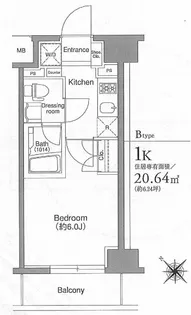プラウドフラット森下【7階】の間取り