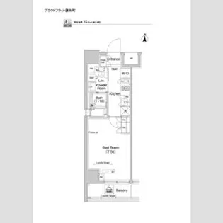 プラウドフラット錦糸町【8階】の間取り