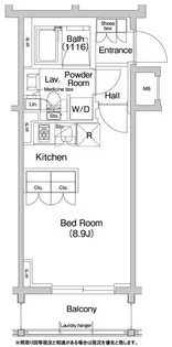 コンフォリア浅草橋【7階】の間取り