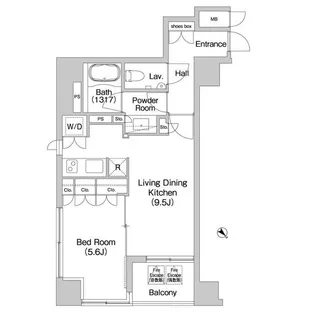 コンフォリア日本橋人形町ノース【5階】の間取り