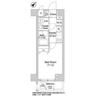 コンフォリア豊洲【1階】の間取り