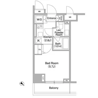 コンフォリア両国DEUX【5階】の間取り